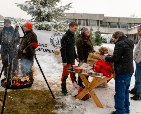 Julehandel i borggården på rådhuset