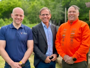 Trekløveret bestående av fra venstre Kjetil Skaufel, Jakob Ruud og Erik Sørhagen